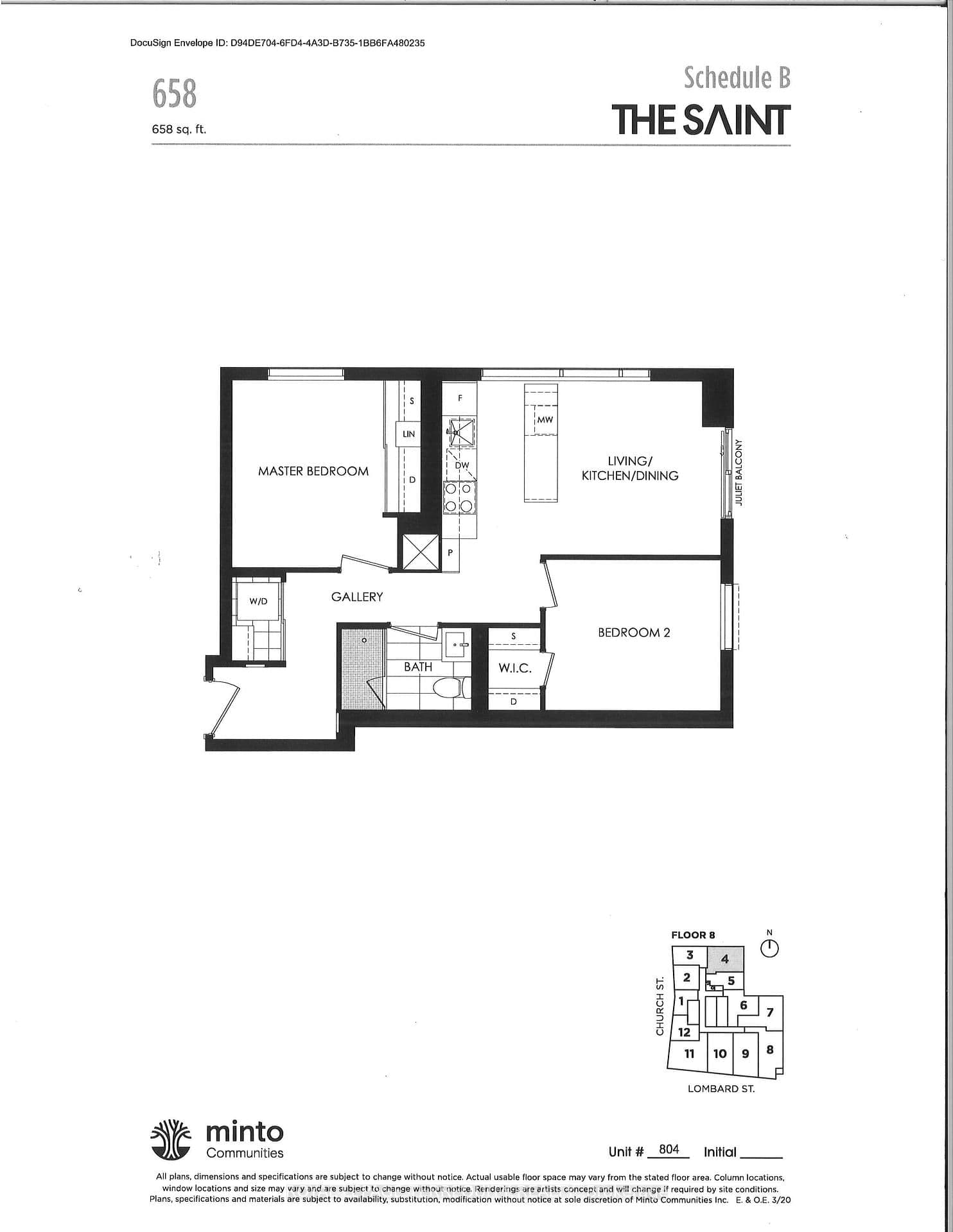 89 Church Street, Unit 804