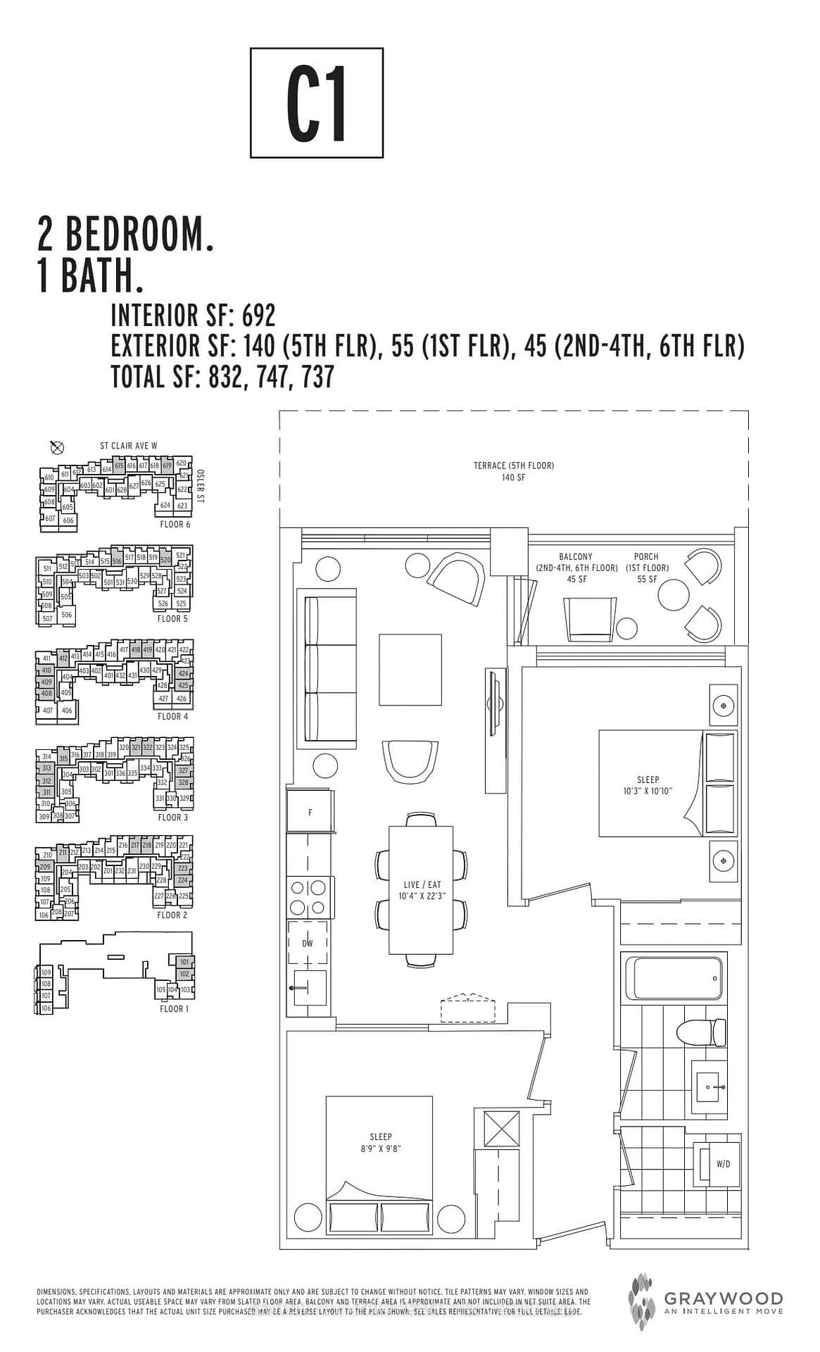 1787 St Clair Avenue W, Unit 408