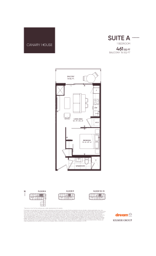 Suite A floor plan
