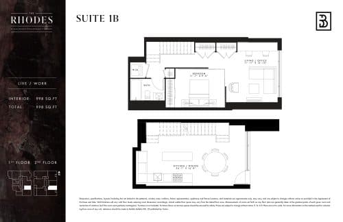Suite 1B floor plan