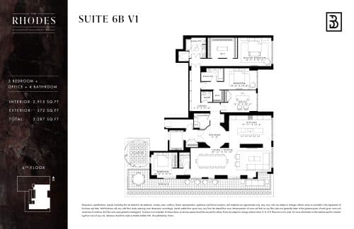 Suite 6B V1 floor plan