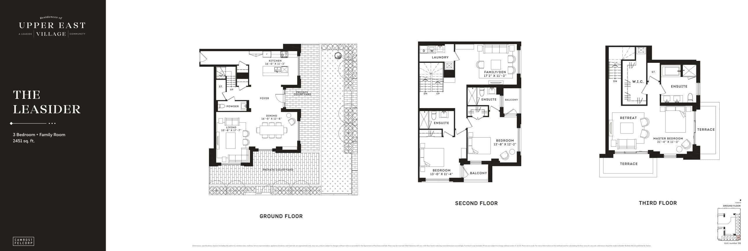 The Leasider Floor Plan at Upper East Village Condos - 2451 sq.ft