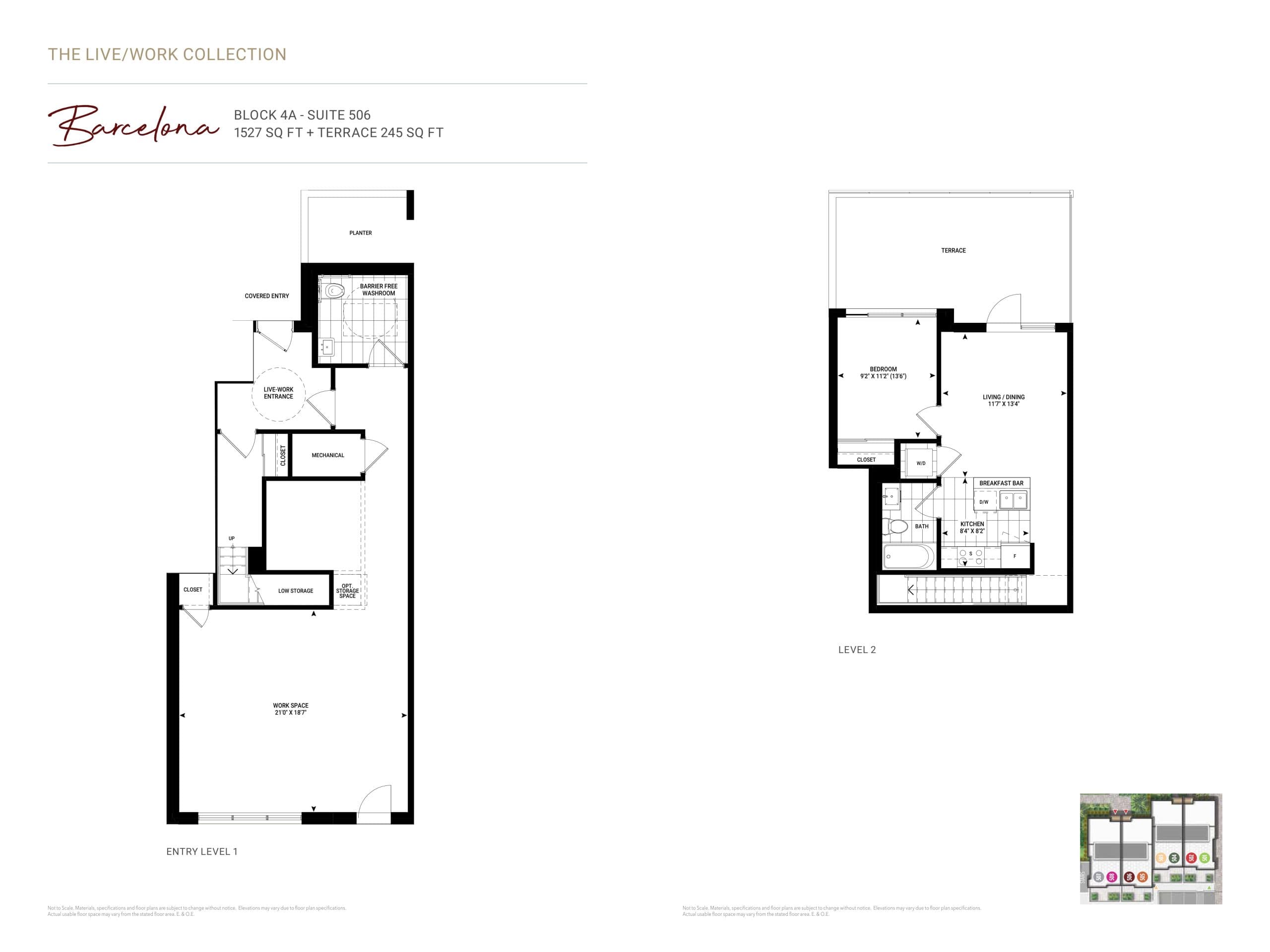 Barcelona Floor Plan at One Place Gardens Towns - 1527 sq.ft