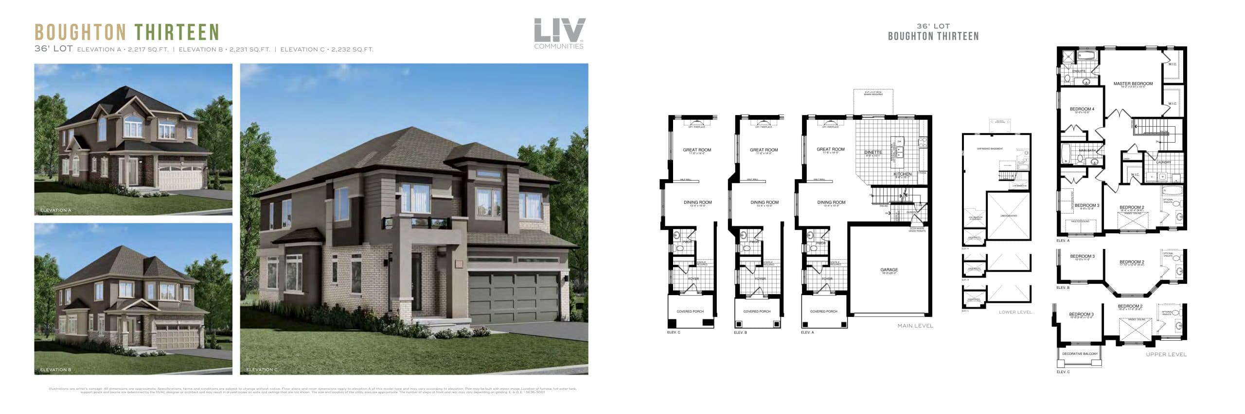 Boughton Thirteen Floor Plan at Scenic Ridge East Homes - 2217 sq.ft