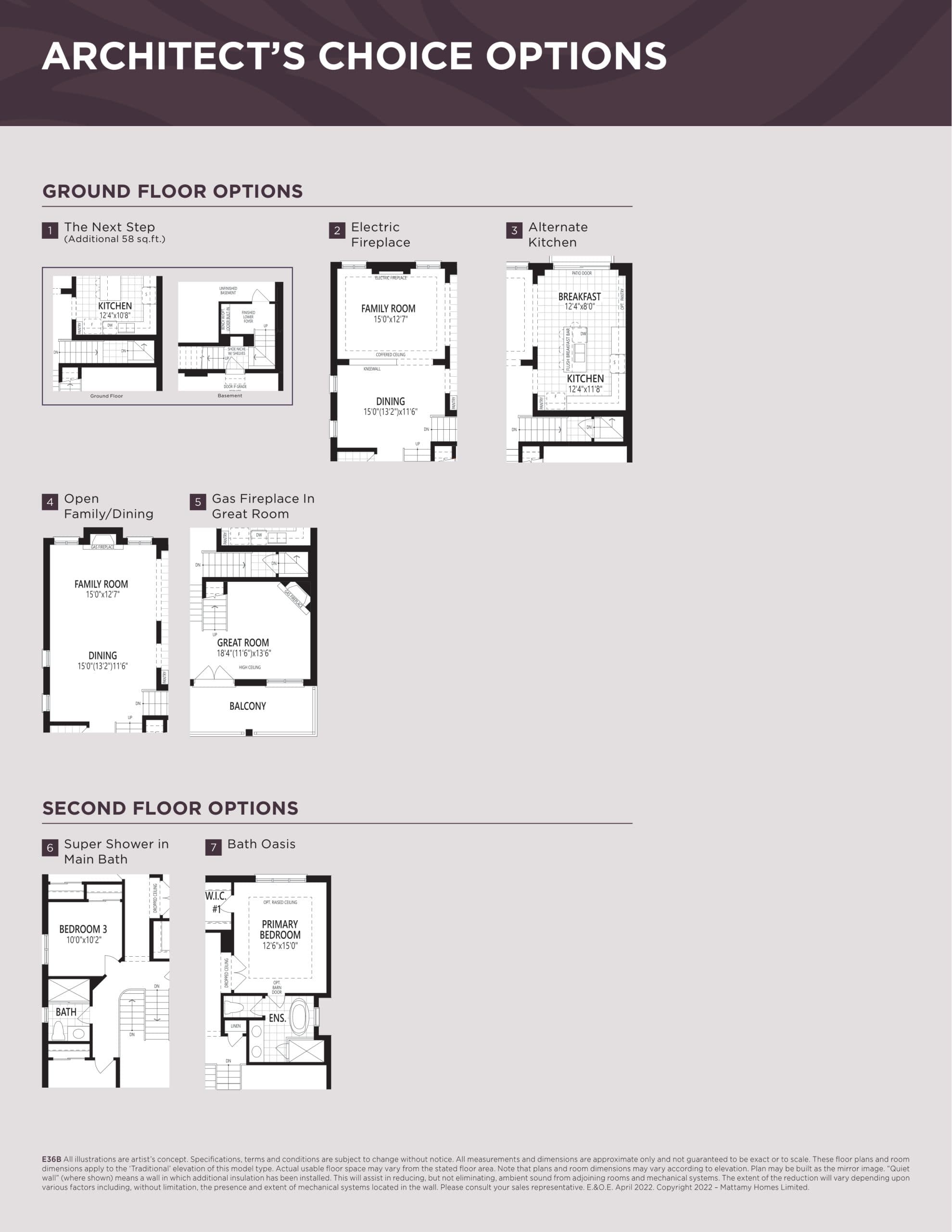 The Greenfield - Options Floor Plan at Seaton Mulberry - 2270 sq.ft