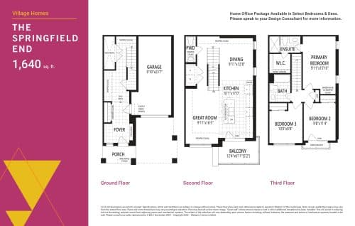The Springfield End floor plan