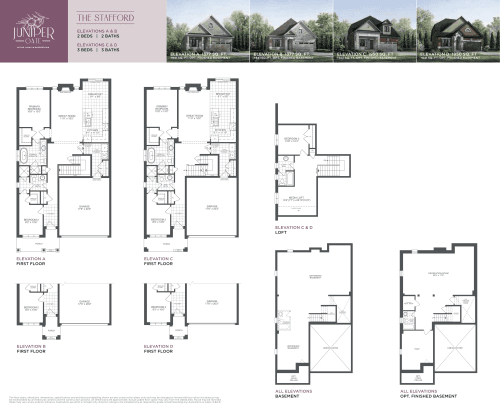 The Stafford Elevations A & B (The Bungalow Collection) floor plan