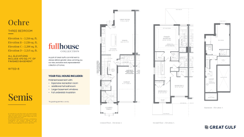 Ochre - Full House Collection floor plan