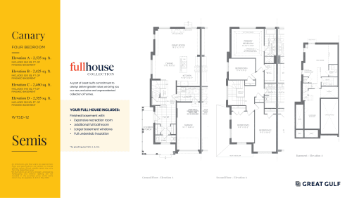 Canary - Full House Collection floor plan