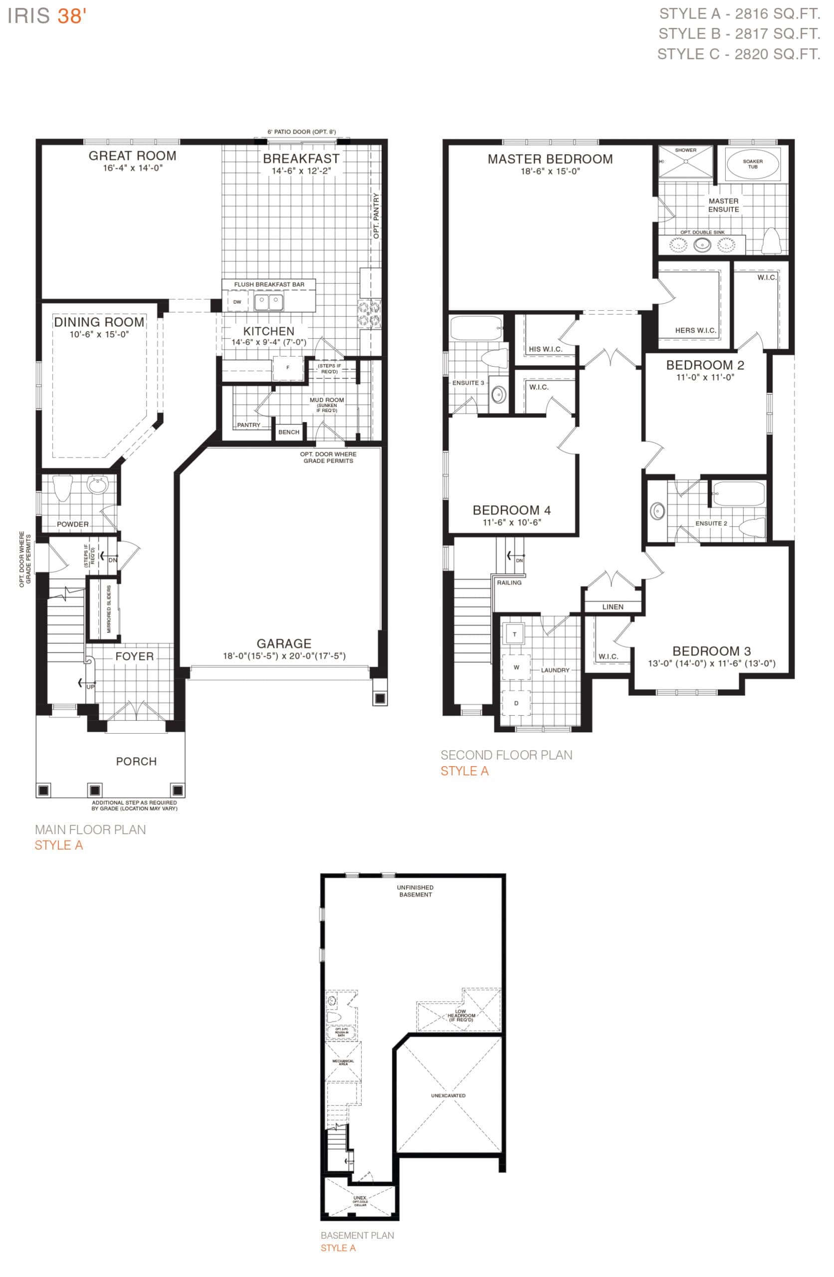 Iris 38' Floor Plan at Empire Legacy Condos Phase 4 - 2820 sq.ft