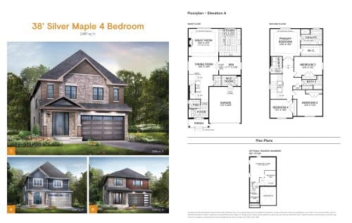 38' Silver Maple 4 Bedroom floor plan
