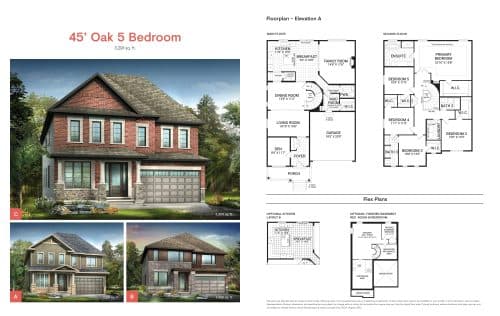45' Rosewood with Guest suite floor plan