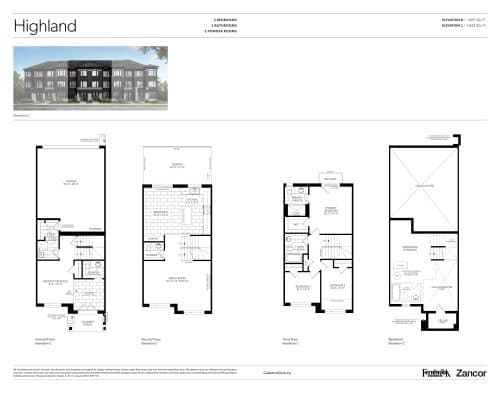 Highland - Elevation C floor plan