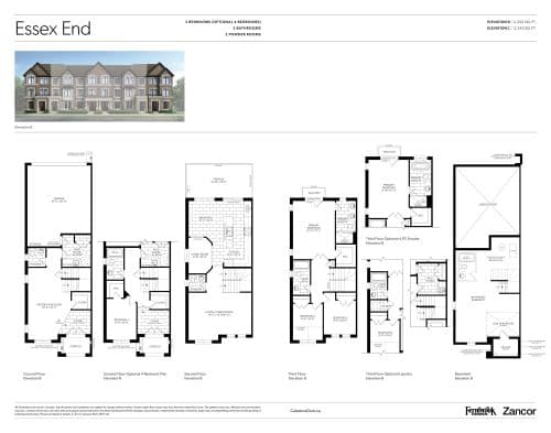Essex End - Elevation B floor plan