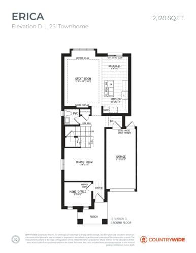 Erica - Elevation D floor plan