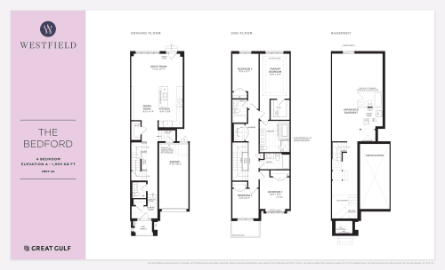 The Bedford (PBRT-4A) floor plan