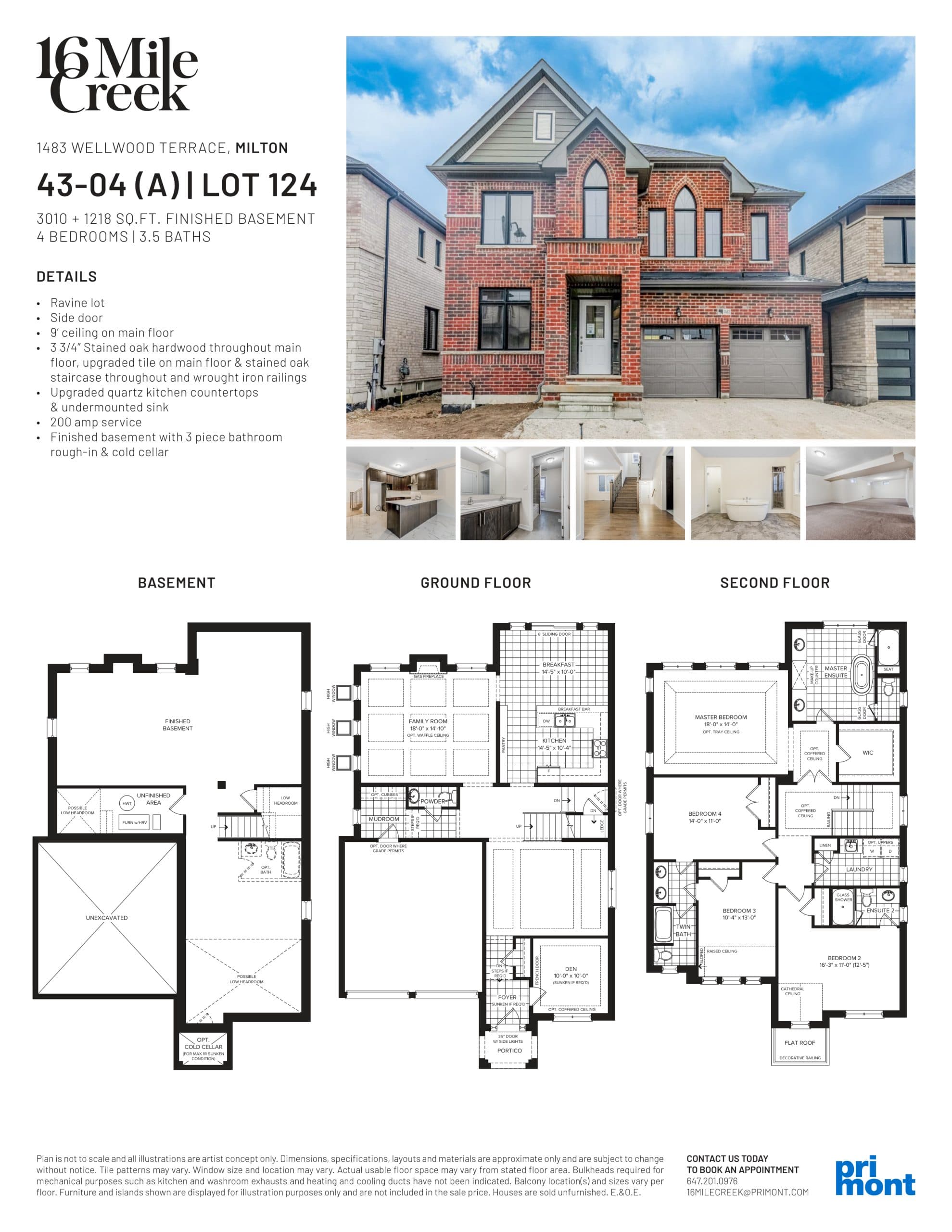 43-04 (A) | Lot 124 Floor Plan at 16 Mile Creek Homes - 4228 sq.ft