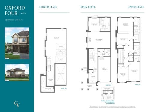 Oxford Four - Elevation D floor plan