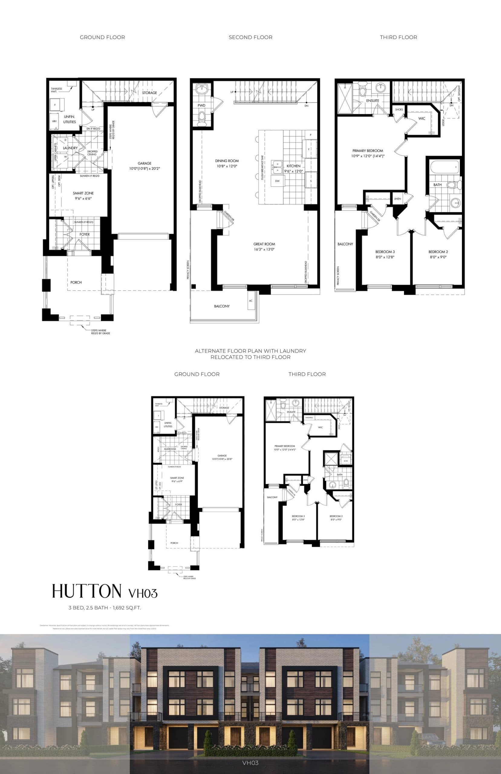 Hutton (VH03) Floor Plan at Joshua Creek Montage by Hallet Homes - 1692 sq.ft