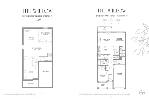 The Willow (Exterior) - Urban Collection floor plan