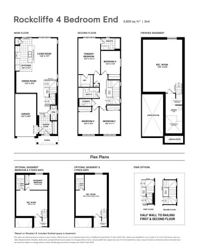 Rockcliffe 4 Bedroom End floor plan