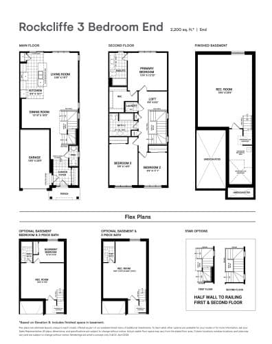 Rockcliffe 3 Bedroom End floor plan