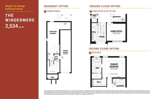 The Windermere (Ground/2nd Floor/Basement Option) floor plan