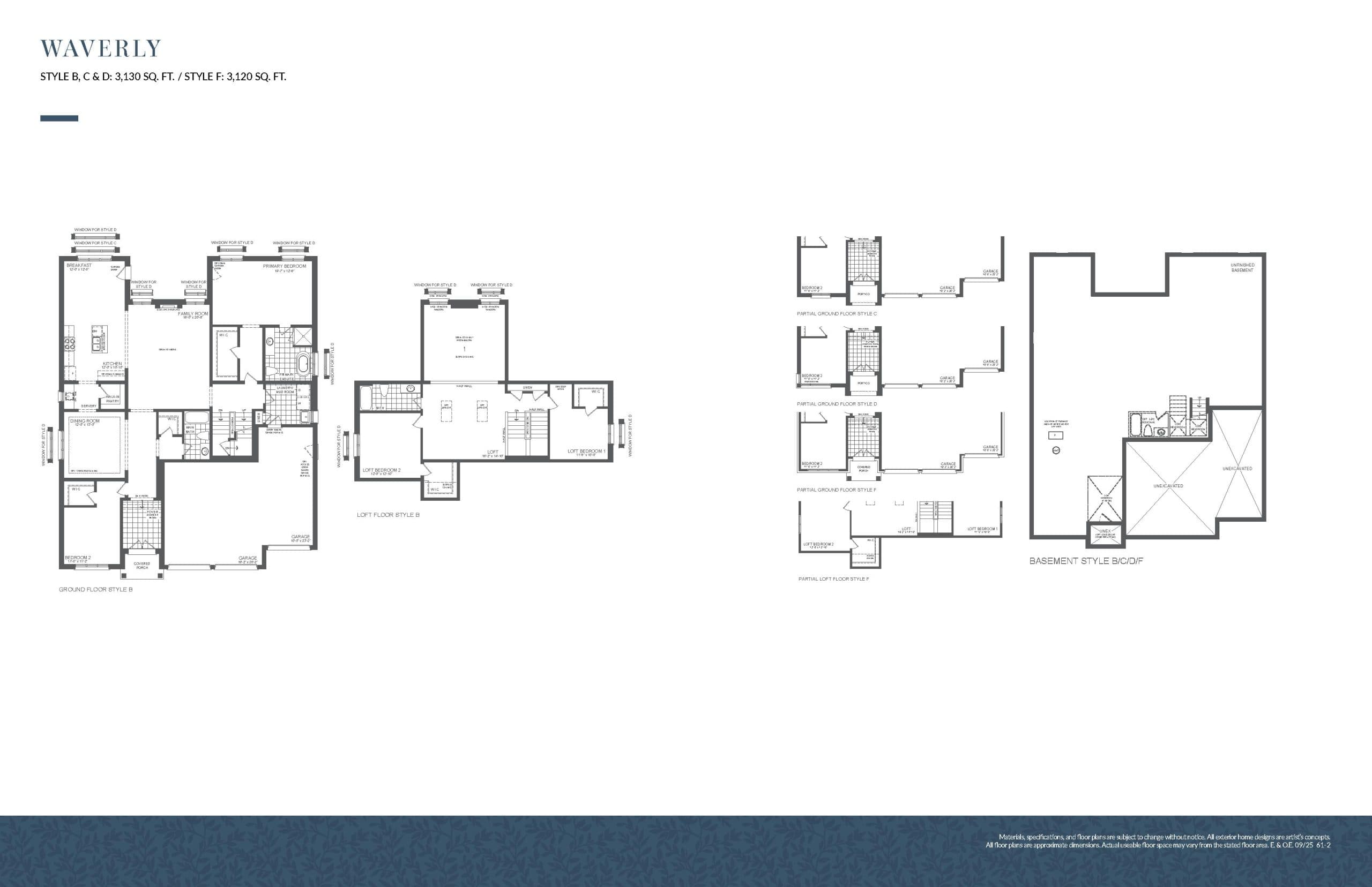 Waverly Floor Plan at The Cornerstone Collection at Heartland - 3130 sq.ft