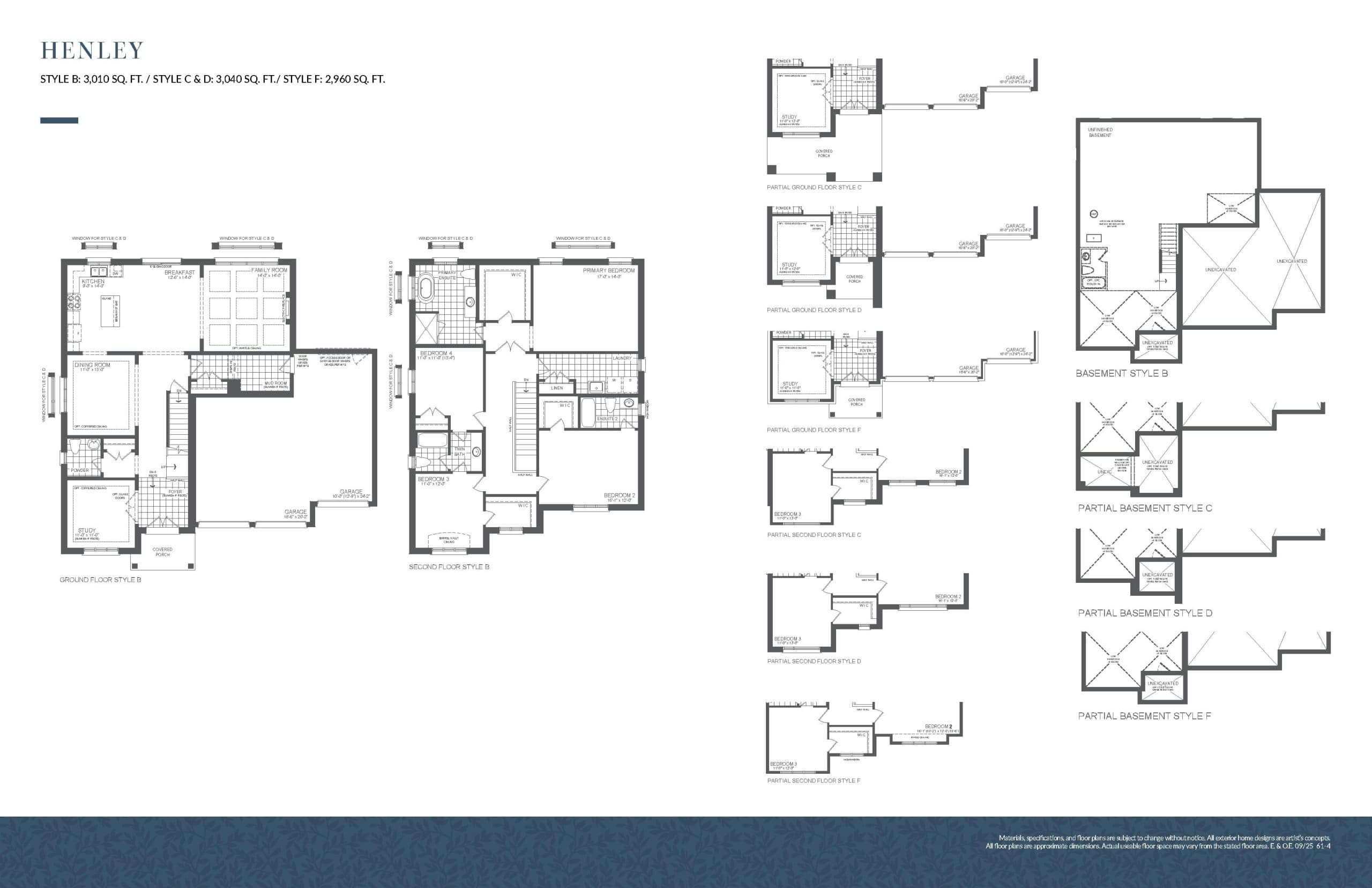 Henley Floor Plan at The Cornerstone Collection at Heartland - 3010 sq.ft