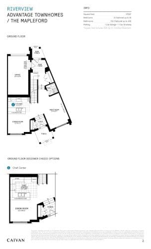 The Mapleford (Advantage Townhomes) floor plan
