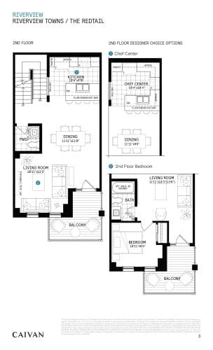 The Redtail (Riverview Towns) floor plan