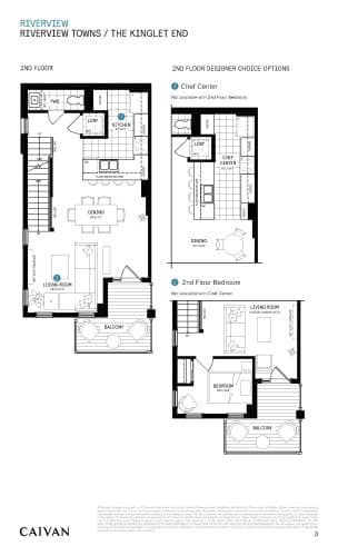 The Kinglet End (Riverview Towns) floor plan